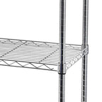 Scaffalatura in acciaio a 5 ripiani con ruote - (59.06 x 17.72 x 70.87)