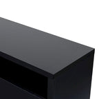68 moderni mobili TV con camino elettrico RGB neri per televisori fino a 72 pollici