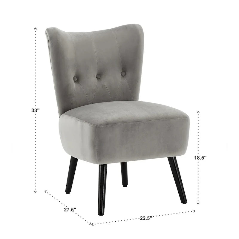 Imani 22.5 Wide Tufted Accent Chair by iNSPIRE Q Bold