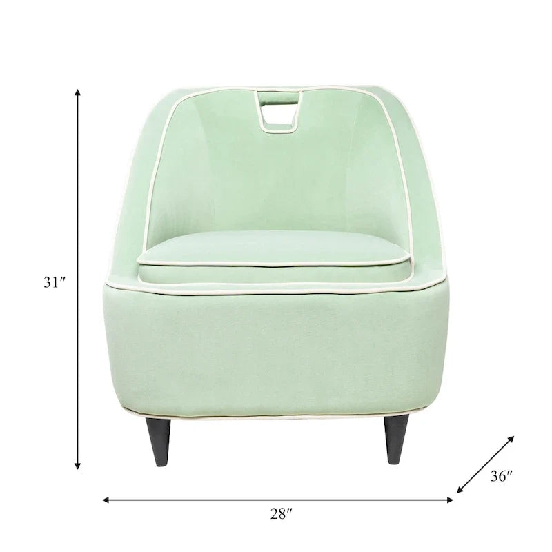 Sagebrook Home – Fauteuil d'appoint moderne rembourré deux tons – 28 x 30 x 31