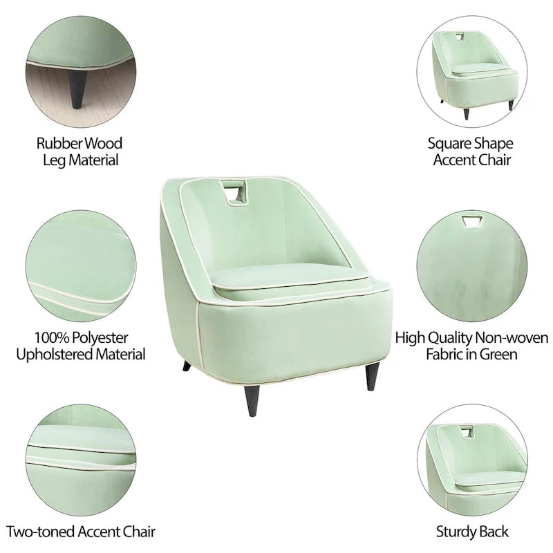Sagebrook Home – Fauteuil d'appoint moderne rembourré deux tons – 28 x 30 x 31