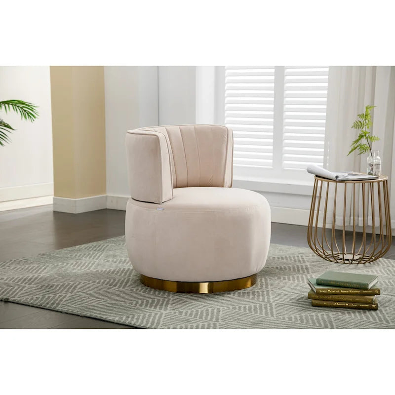 360 Degree Swivel Cuddle Barrel Accent Chair
