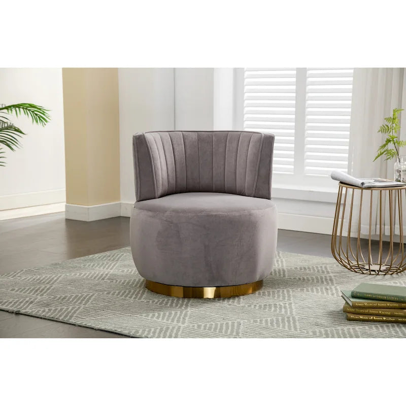 360 Degree Swivel Cuddle Barrel Accent Chair