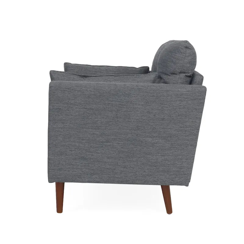 Fauteuil club capitonné Symonds avec coussins décoratifs par Christopher Knight Home