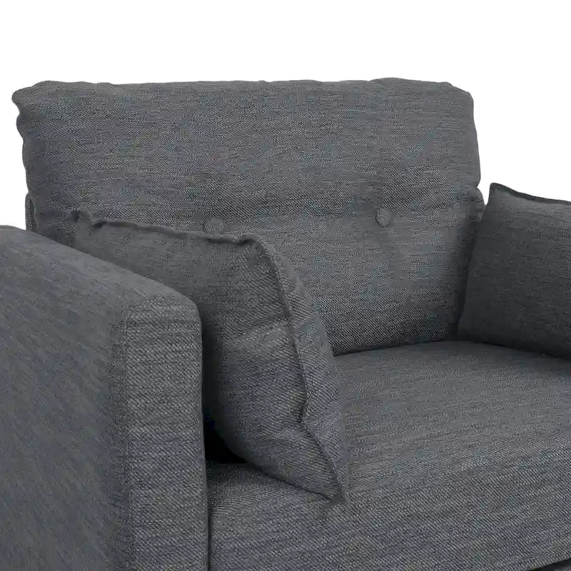 Fauteuil club capitonné Symonds avec coussins décoratifs par Christopher Knight Home