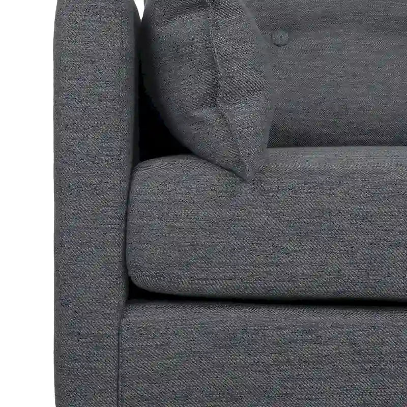 Fauteuil club capitonné Symonds avec coussins décoratifs par Christopher Knight Home