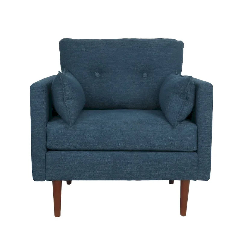 Fauteuil club capitonné Symonds avec coussins décoratifs par Christopher Knight Home
