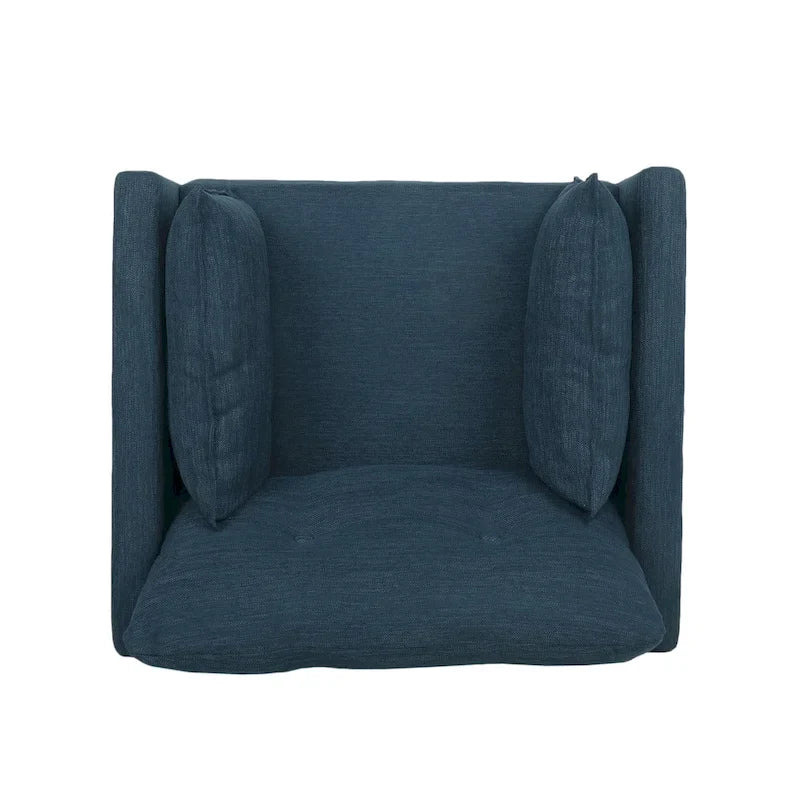 Fauteuil club capitonné Symonds avec coussins décoratifs par Christopher Knight Home