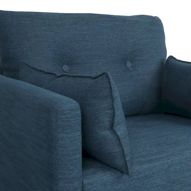Fauteuil club capitonné Symonds avec coussins décoratifs par Christopher Knight Home