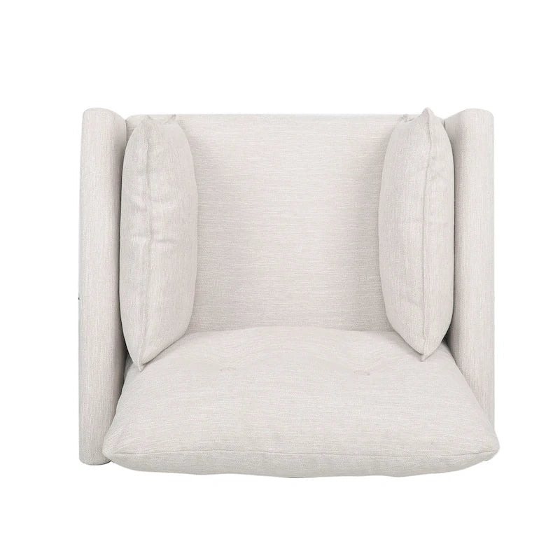 Fauteuil club capitonné Symonds avec coussins décoratifs par Christopher Knight Home