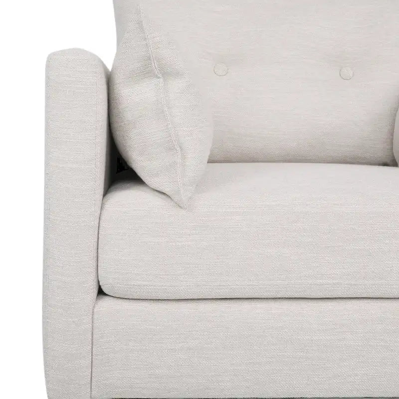 Fauteuil club capitonné Symonds avec coussins décoratifs par Christopher Knight Home