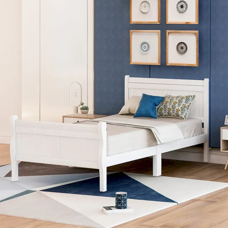 Lit plateforme en bois