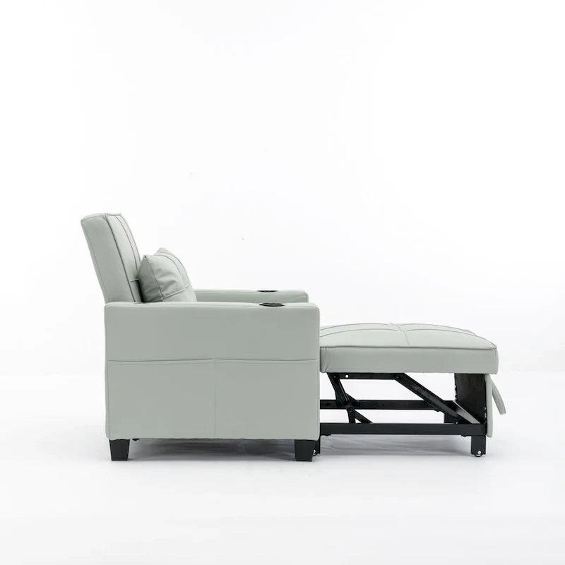Fauteuil-lit gigogne convertible 3-en-1 avec port USB - 34,26 x 68,12 x 33,08