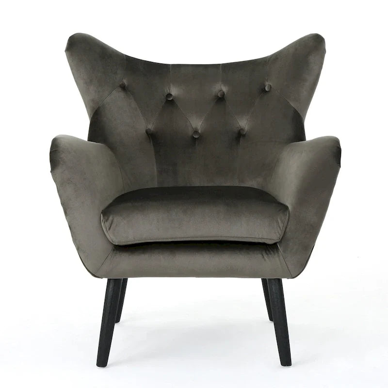 Fauteuil rembourré Alyssa Mid-century de Christopher Knight Home - 30.25P x 34.25L x 39.75H