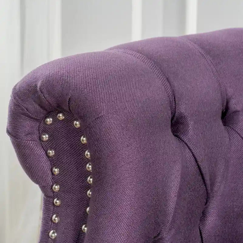 Fauteuil club en tissu touffeté Akira par Christopher Knight Home