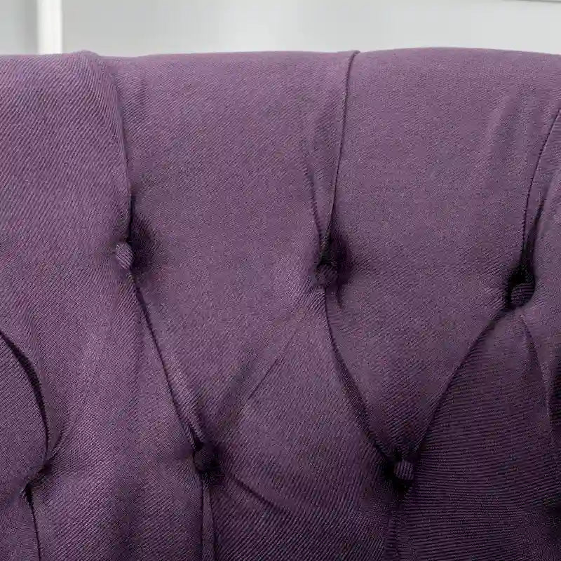 Fauteuil club en tissu touffeté Akira par Christopher Knight Home
