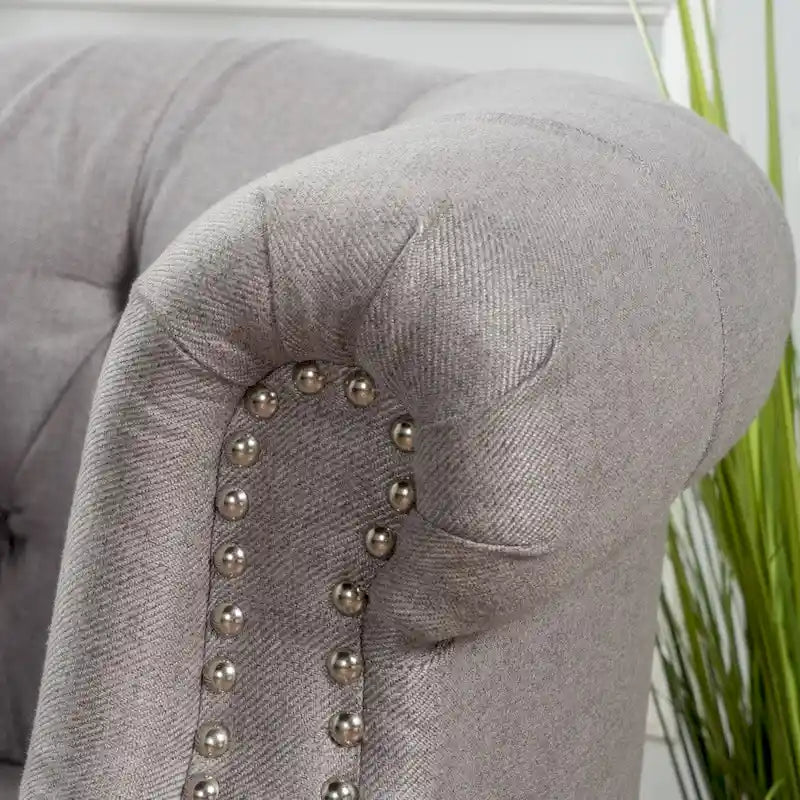 Akira Tufted Fabric Club Chair by Christopher Knight Home
