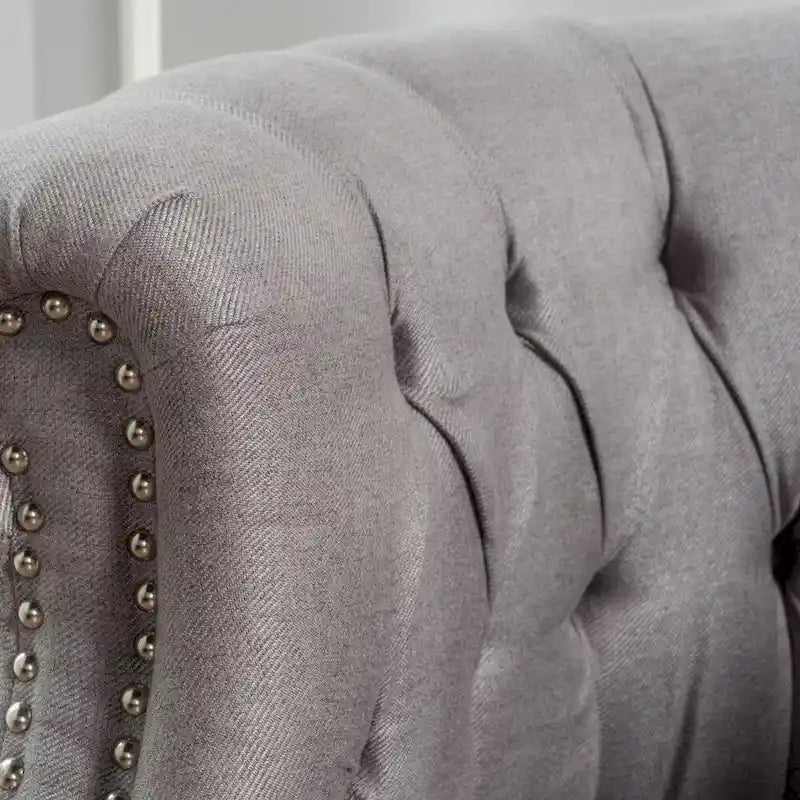 Akira Tufted Fabric Club Chair by Christopher Knight Home