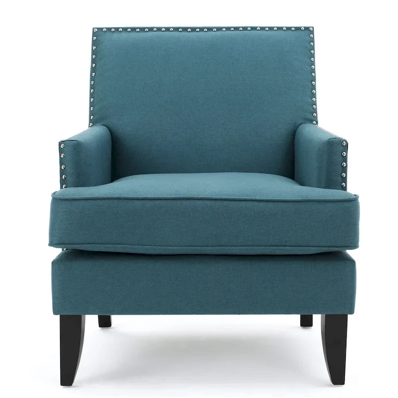 Tilla Studded Fabric Club Chair by Christopher Knight Home