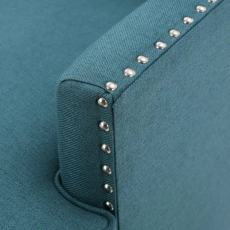 Tilla Studded Fabric Club Chair by Christopher Knight Home