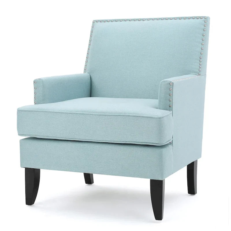 Tilla Studded Fabric Club Chair by Christopher Knight Home