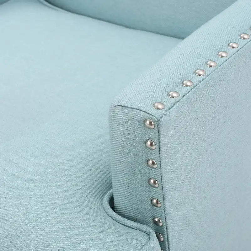 Tilla Studded Fabric Club Chair by Christopher Knight Home