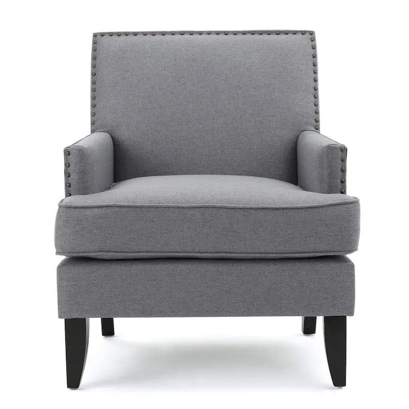 Tilla Studded Fabric Club Chair by Christopher Knight Home