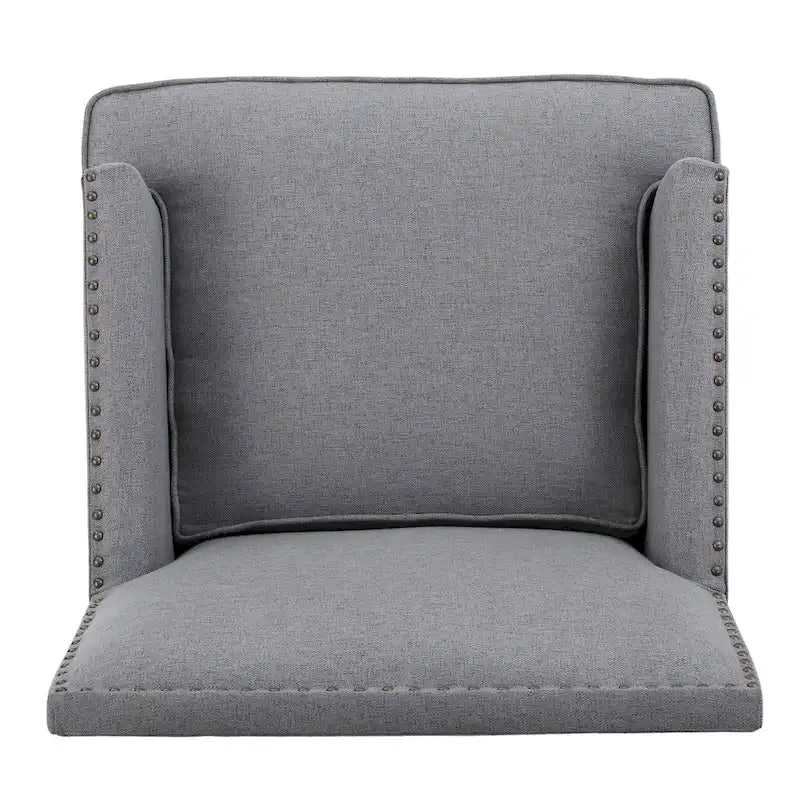 Tilla Studded Fabric Club Chair by Christopher Knight Home