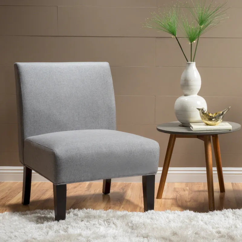 Christopher Knight Home Kassi Modern Fabric Slipper Chair - 22.50 L x 29.50 W x 32.00 H