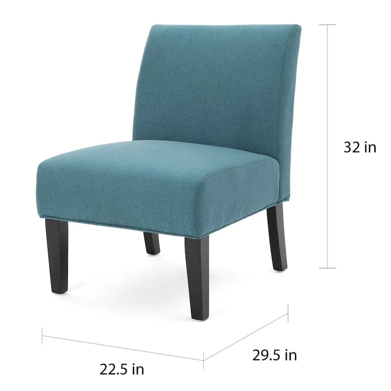 Christopher Knight Home Kassi Modern Fabric Slipper Chair - 22.50 L x 29.50 W x 32.00 H