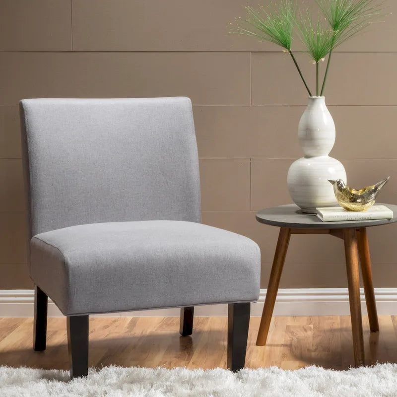 Christopher Knight Home Kassi Modern Fabric Slipper Chair - 22.50 L x 29.50 W x 32.00 H