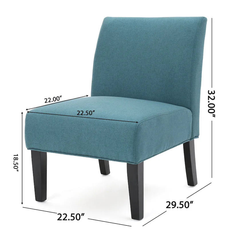 Christopher Knight Home Kassi Modern Fabric Slipper Chair - 22.50 L x 29.50 W x 32.00 H