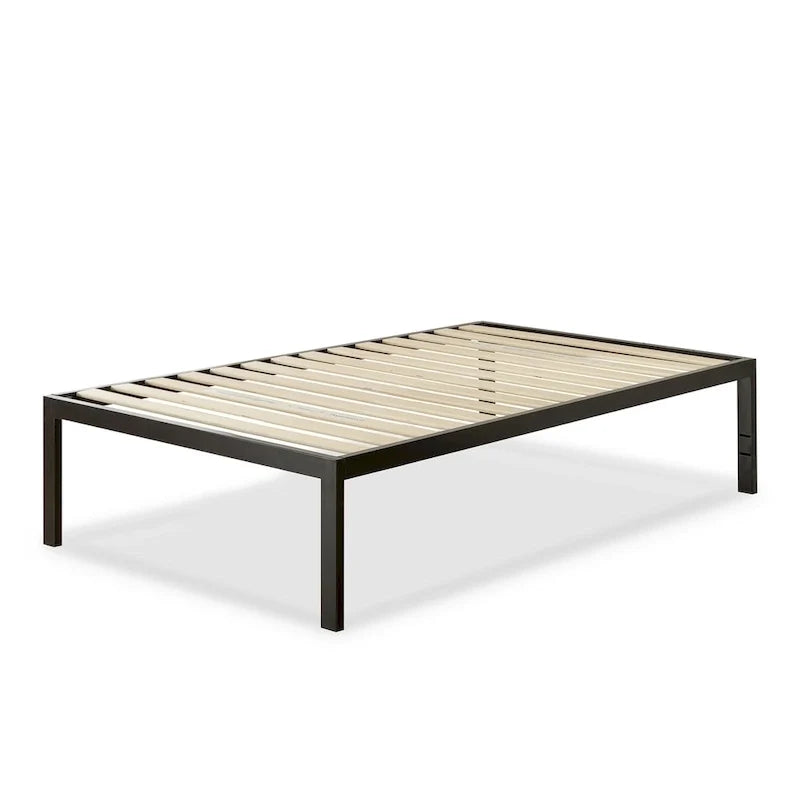 Cadre de lit plateforme Priage by ZINUS en métal noir de 45,7 cm de haut