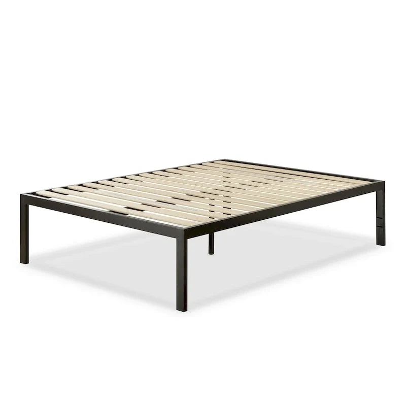 Cadre de lit plateforme Priage by ZINUS en métal noir de 45,7 cm de haut