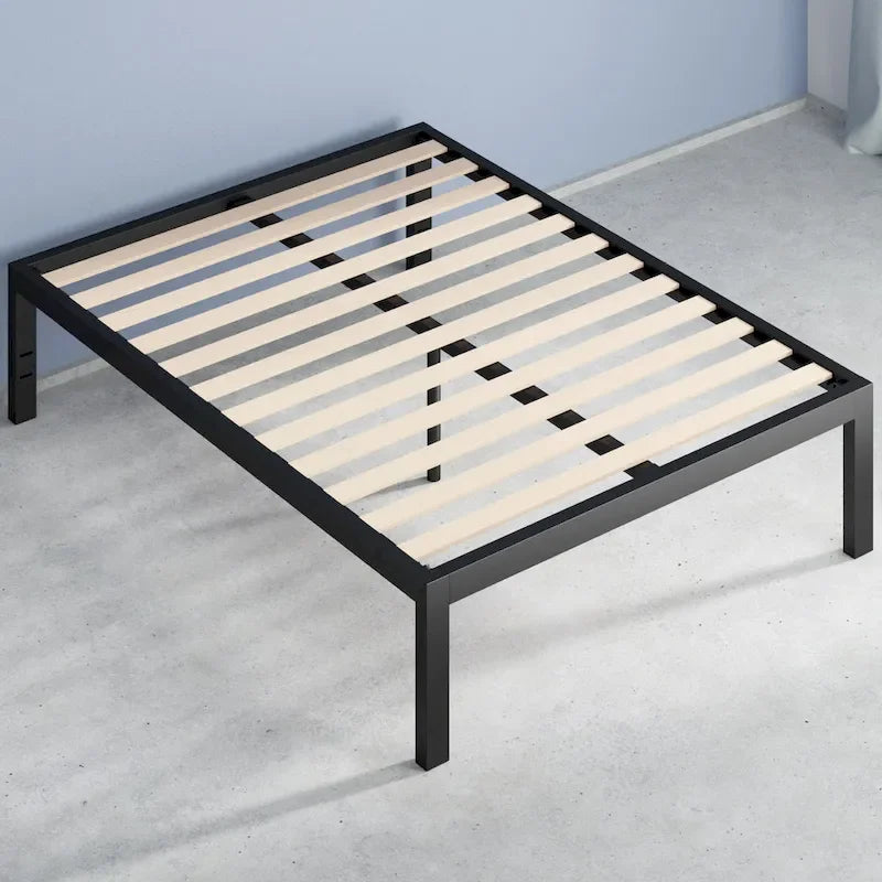 Cadre de lit plateforme Priage by ZINUS en métal noir de 45,7 cm de haut