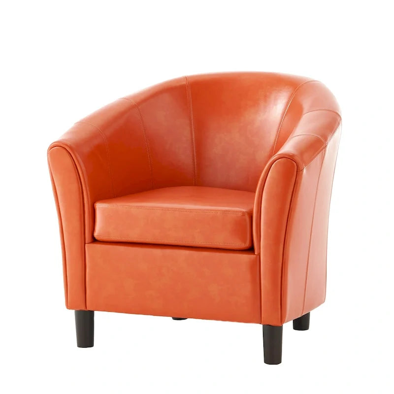 Fauteuil de club Napoli en cuir reconstitué de Christopher Knight Home