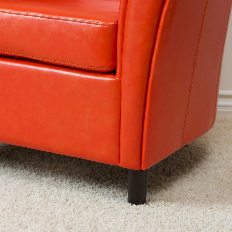Fauteuil de club Napoli en cuir reconstitué de Christopher Knight Home