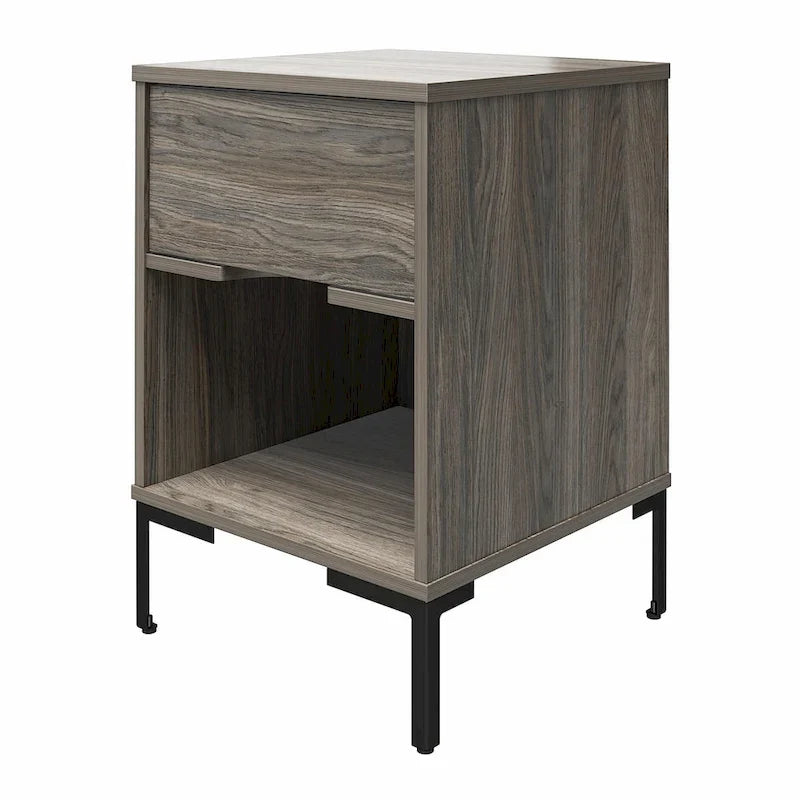Table de chevet Leyden Ameriwood Home, chêne vieilli