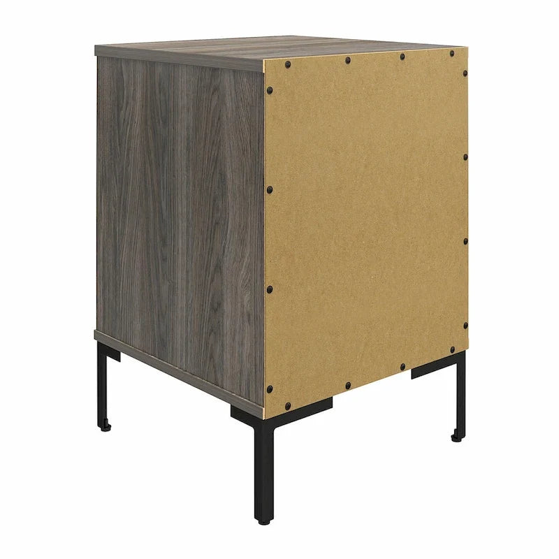 Table de chevet Leyden Ameriwood Home, chêne vieilli