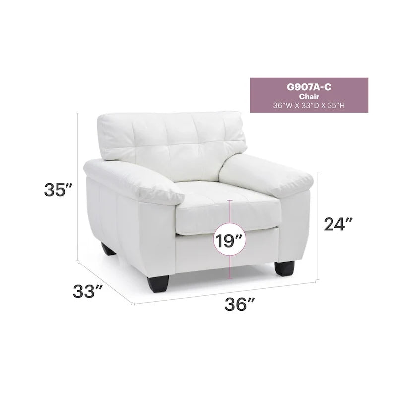 Gallant Upholstered Accent Chair - 36L x 33W x 35H