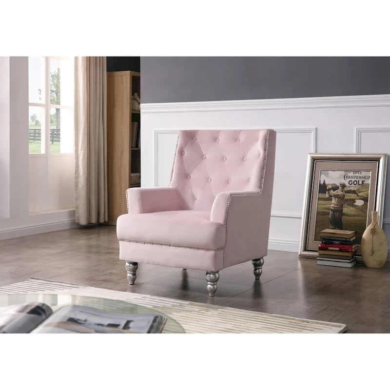 Chaise en velours Pamona