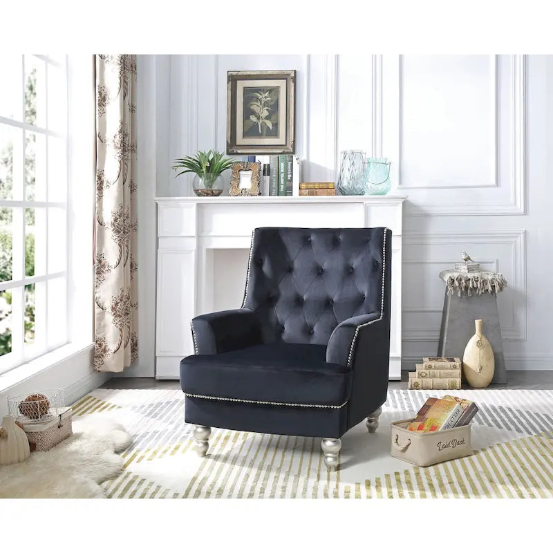 Chaise en velours Pamona