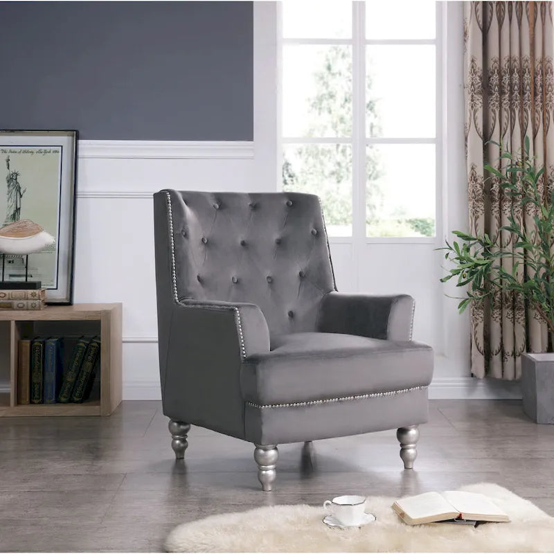 Chaise en velours Pamona