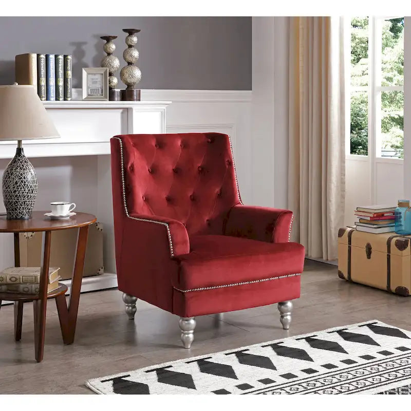 Chaise en velours Pamona