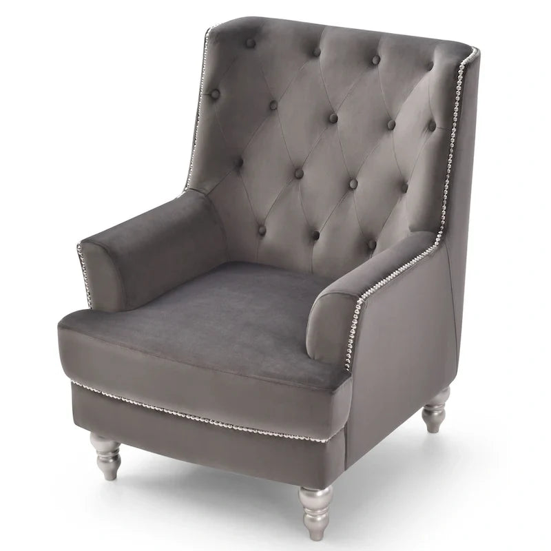 Chaise en velours Pamona