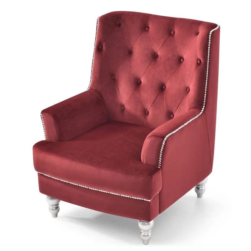 Chaise en velours Pamona