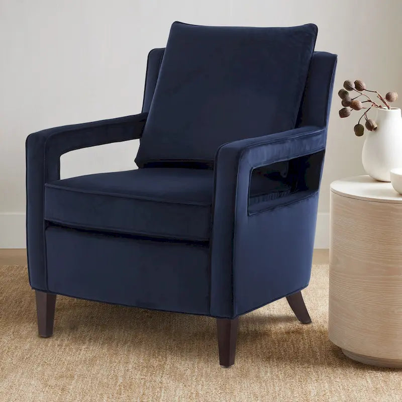 Fauteuil d'appoint en velours Quinn par Greyson Living