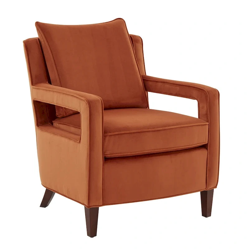 Fauteuil d'appoint en velours Quinn par Greyson Living