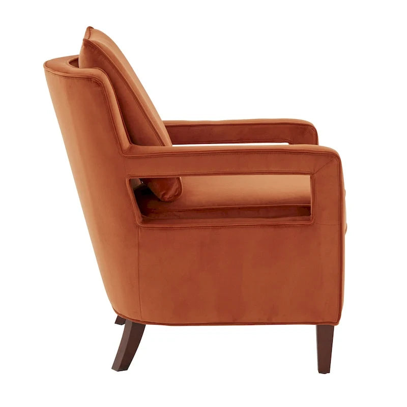 Fauteuil d'appoint en velours Quinn par Greyson Living