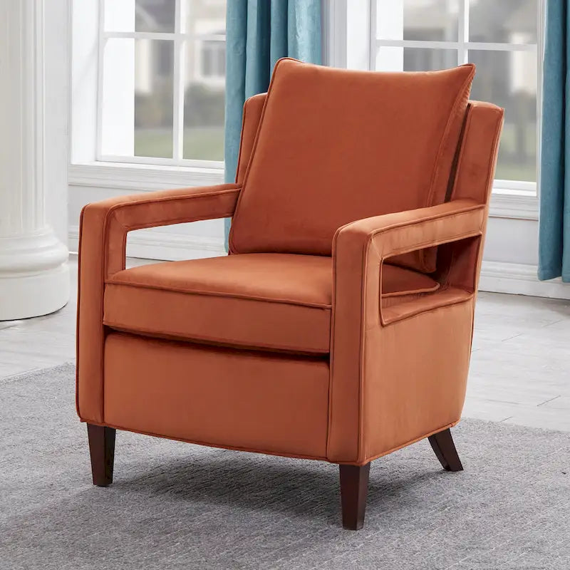Fauteuil d'appoint en velours Quinn par Greyson Living
